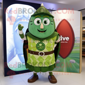 Olive Celtic Shield maskot...