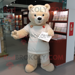 Cremefarbener Teddybär...