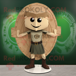 Tan Celtic Shield maskot...