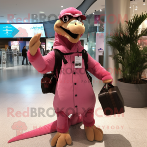 Roze Deinonychus mascotte...