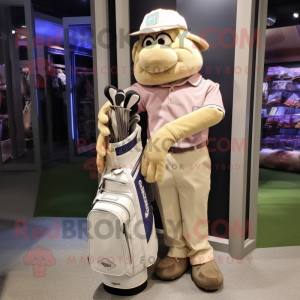 Beige golftas mascotte...