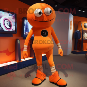 Oransje Cyclops maskot...