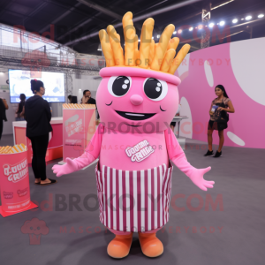 Pink French Fries mascotte...