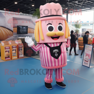 Pink French Fries mascotte...