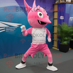 Pink Swordfish maskot...