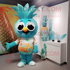 Personagem de mascote Teal...