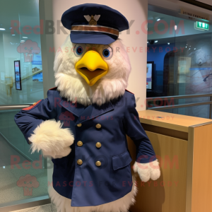 Navy Chicken maskot kostume...