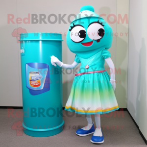 Turkis Soda Can maskot...