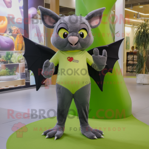 Olive Bat mascotte kostuum...