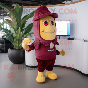 Maroon Baa maskot...