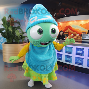 Cyan Fish Tacos maskot...