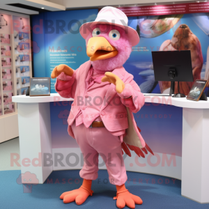 Rosa Dodo Bird maskot...