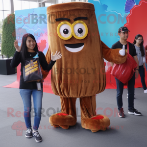 Brown French Fries mascotte...