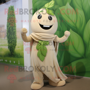 Beige Beanstalk maskot...