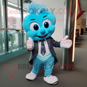 Mascotte de personnage Cyan...