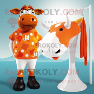 Orange Guernsey Cow...