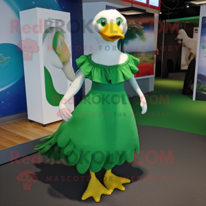 Green Gull maskot kostym...