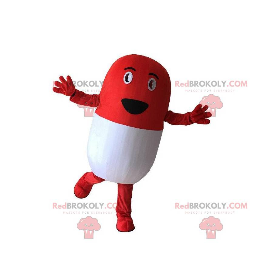 Droga Mascot com casaco de um médico em objetos mascotes Mudança