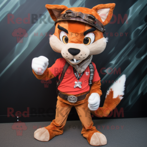Rust Lynx maskot kostume...