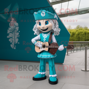 Turkis irsk danser maskot...