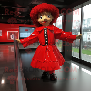 Red Irish Dancer maskot...