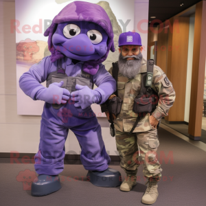 Purple Marine Recon maskot...