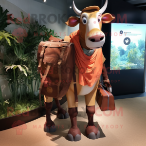 Rust Zebu mascotte kostuum...