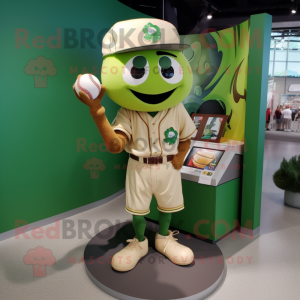 Guante de béisbol verde...