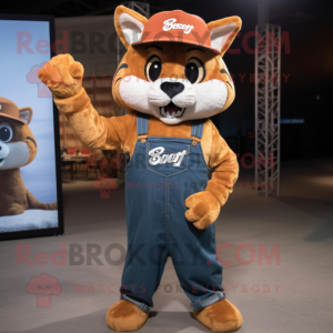 Rust Bobcat maskot drakt...