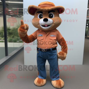 Rust Bobcat maskot kostume...