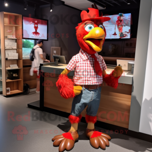 Red Roosters maskot kostume...