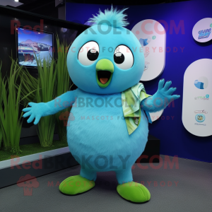 Cyan-Kiwi Maskottchen...