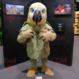 Beige Macaw mascotte...