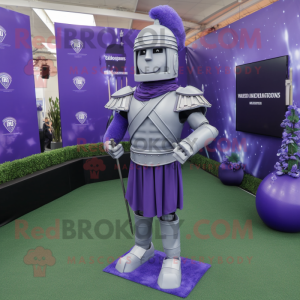 Sky Blue Spartan Soldier mascot costume character dressed with a Leggings  and Earrings - Mascot Costumes -  Sizes L (175-180CM)