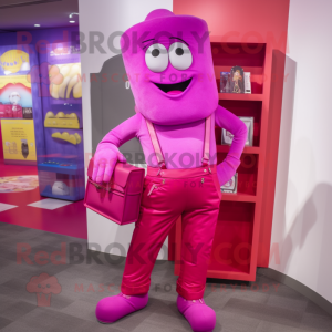 Magenta Candy Box maskot...