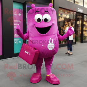 Magenta Candy Box maskot...