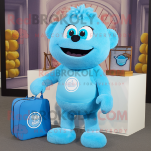 Sky Blue Candy Box maskot...