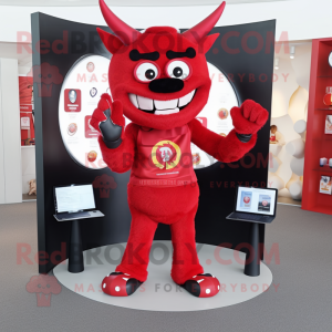 Red Devil maskot kostume...