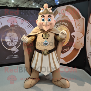 Tan Celtic Shield maskot...