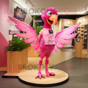 Pink Archeopteryx maskot...