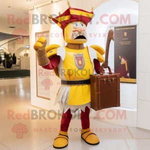 Gold Swiss Guard maskot...