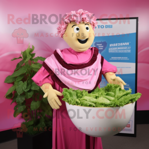 Pink Caesar Salat maskot...