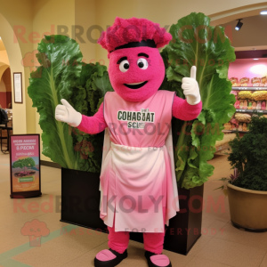 Pink Caesar Salat maskot...