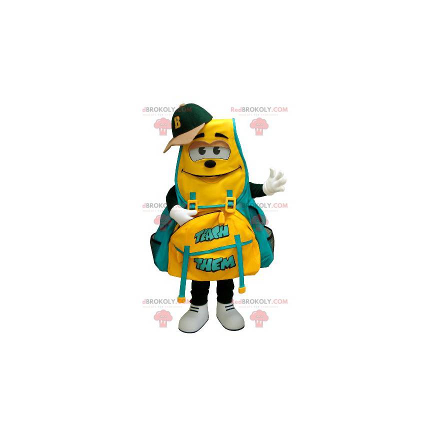 Mascota mochila amarilla y verde - Redbrokoly.com