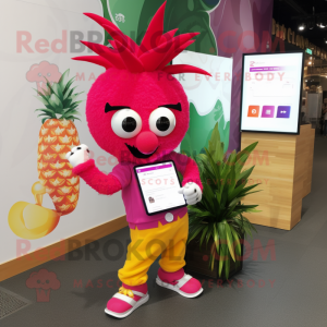 Magenta Pineapple mascotte...