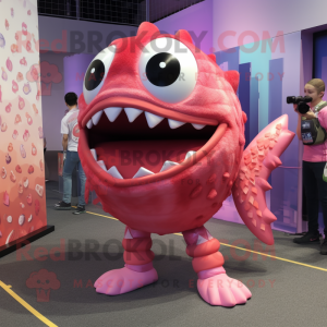 Roze Piranha mascotte...