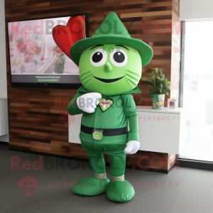 Green Heart maskot kostume...