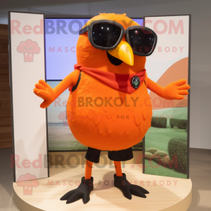 Orange Blackbird mascotte...