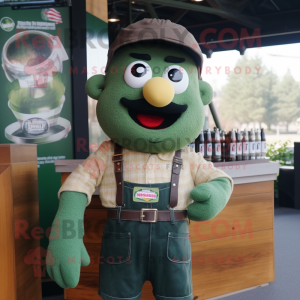 Olive Green Beer mascotte...