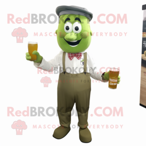 Olive Green Beer mascotte...